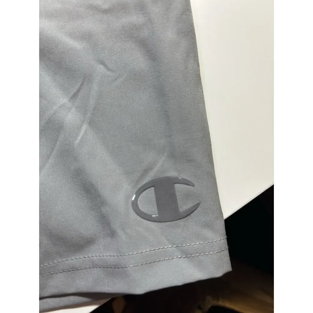 Champion Boys Youth 2-Pack Solid Athletic Shorts Gray/Black Size 10/12